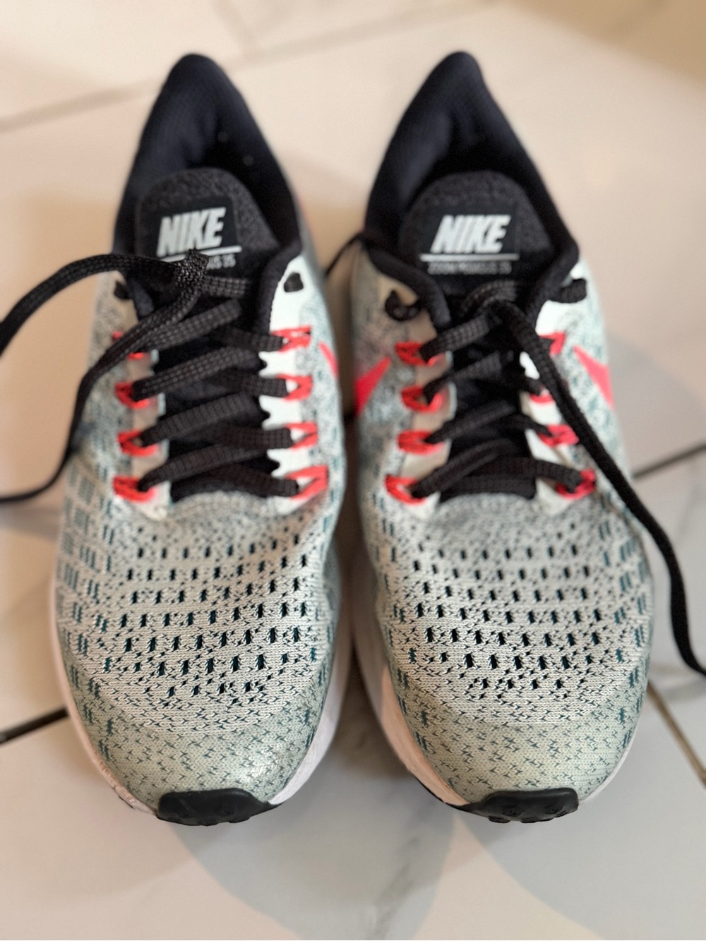 Nike Womens Sneakers in Teal, Coral and Black